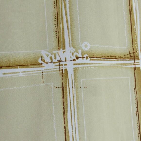 SouthPole Shirt Mens XL Short Sleeve Hip Hop South Pole Camp Plaid Logo Tan - Picture 8 of 12